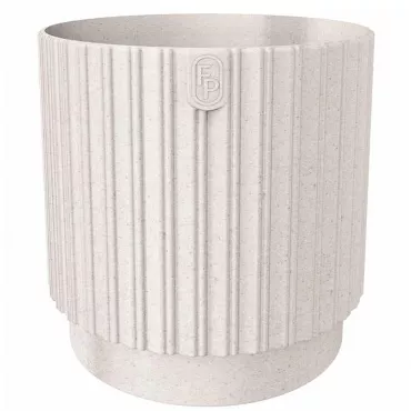 Ghiveci Mika Cyli Petit Eco Wood 18 alb