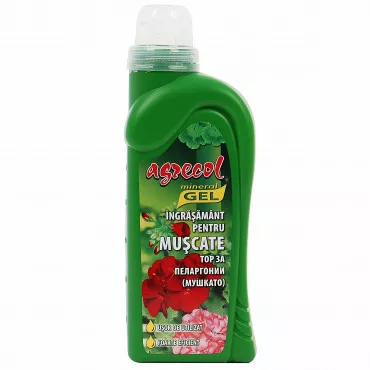 Îngrăşământ mineral gel pentru muşcate