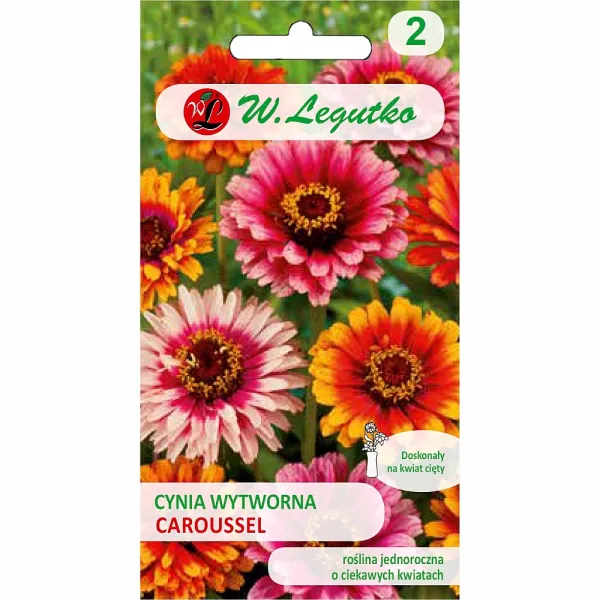 Seminte de Zinnia (Cârciumăreasă) Caroussel Legutko Seminte de Zinnia (Cârciumăreasă) Caroussel Legutko