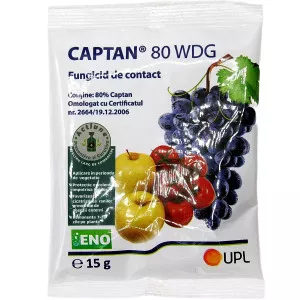 Fungicid Captan 80 WDG 15 gr