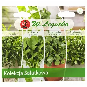 Semințe de colecție pentru salate, pachet cu 4 soiuri