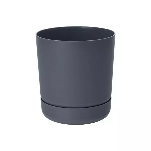 Ghiveci cu farfurie Satina 13 gri