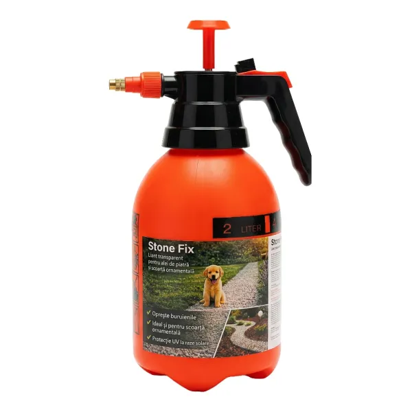 Soluţie lichidă acrilică pe bază de apă pentru fixarea pietrei decorative 2L