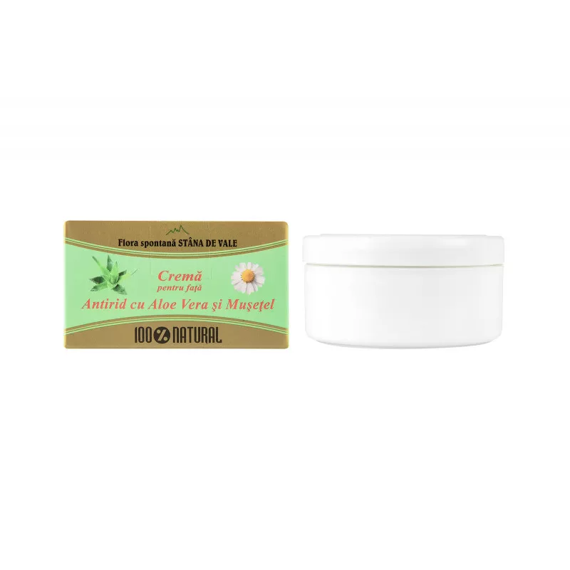 Crem pentru fa Antirid cu Aloe vera i Mueel