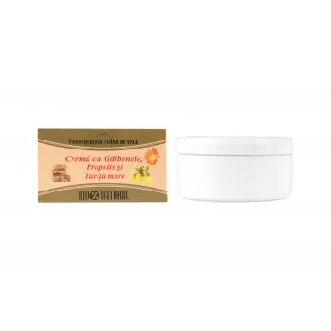 Cremă cu gălbenele, propolis și turiță mare