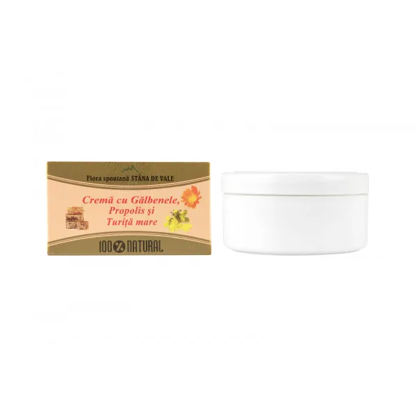 Cremă cu gălbenele, propolis și turiță mare