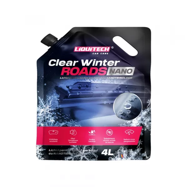 Lichid de parbriz pentru iarnă cu nanoparticule -20˚C ROA-LiquiTech 4L