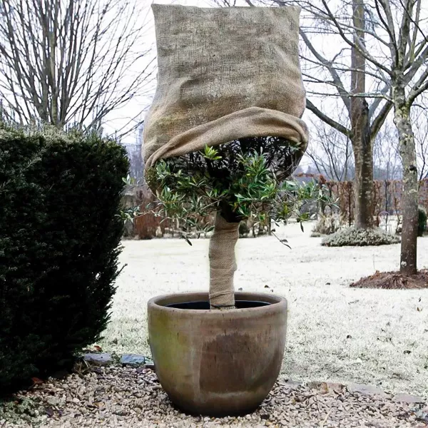 Sac din iută natur 80x60 cm – Protecție plante iarnă, ambalaj ecologic reutilizabil