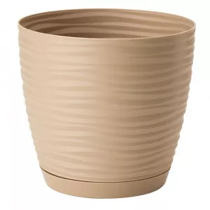 Ghiveci cu farfurie Sahara Petit round 17 maro