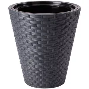 Mască Rattana cu ghiveci interior 30 gri