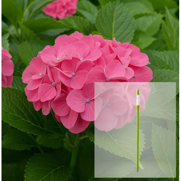 Pachet Hortensia macrophylla Pia și AquaStick SUStee, mărimea L, verde