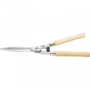 Foarfecă pentru tufiș, 520 mm, lame ondulate, mâner din lemn