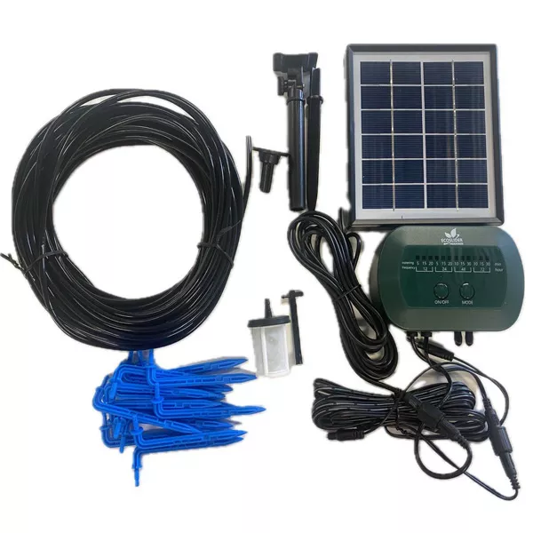 Sistem de irigare automată cu picurare Deep-Drip 15 plante, cu alimentare solară