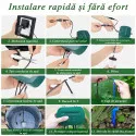 Sistem de irigare automată cu picurare Deep-Drip 15 plante, cu alimentare solară