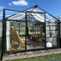 Seră ROA Luxury EHLB 2.5, tip Oranjerie, din oțel galvanizat la cald și policarbonat monolitic, clar şi ultra rezistent