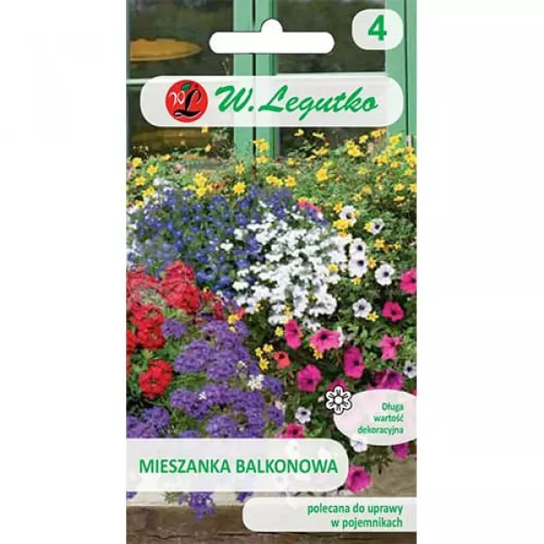 Semințe de flori pentru balcon, mix multicolor 2 Semințe de flori pentru balcon, mix multicolor 2