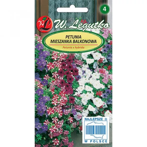 Semințe de petunie pentru balcon, mix multicolor Semințe de petunie pentru balcon, mix multicolor