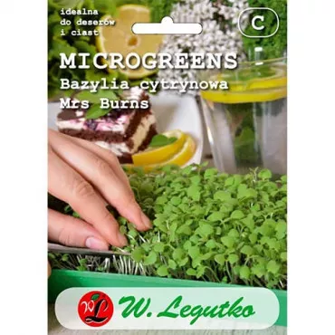 Semințe de microplante - Busuioc lămâios Mrs. Burns