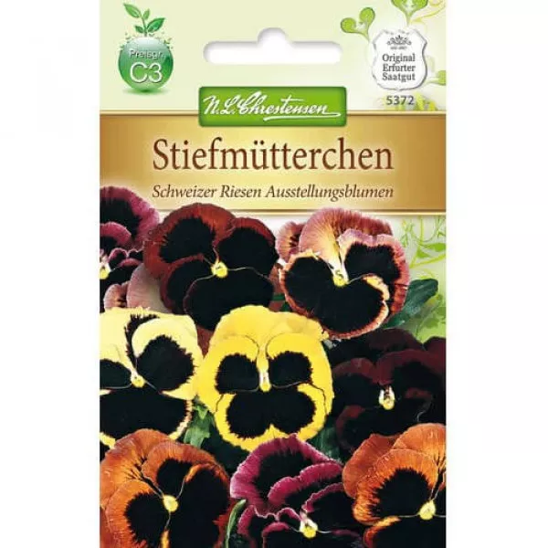 Semințe de panseluțe Swiss Giant, mix multicolor
