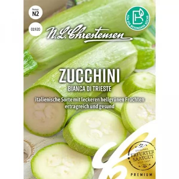 Semințe de dovlecel zucchini Bianca di Trieste