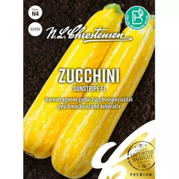 Semințe de dovlecel zucchini Sunstripe F1