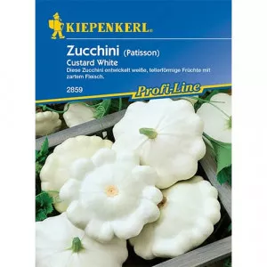 Semințe de dovlecel zucchini Custard White