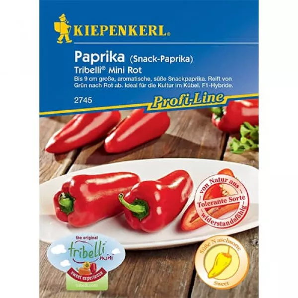 Semințe de ardei dulce Tribelli Mini Red F1
