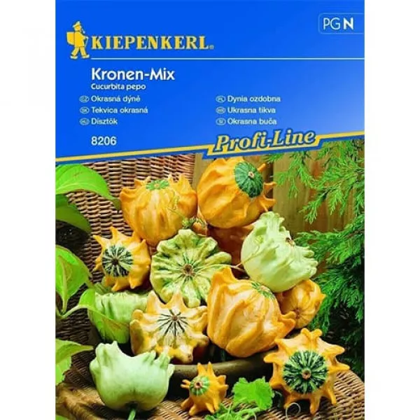 Semințe de dovlecel ornamental Crown, mix multicolor