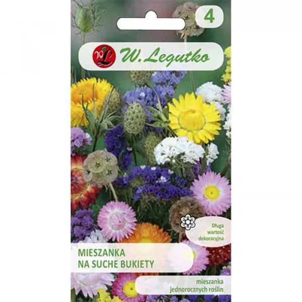 Semințe de flori pentru buchete uscate, mix multicolor