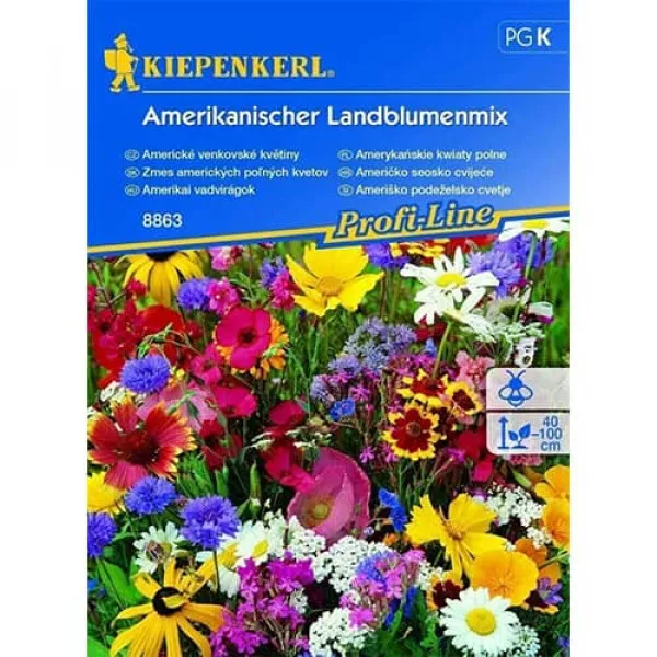Semințe de flori sălbatice American Country, mix multicolor