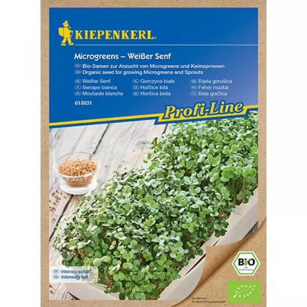 Semințe de microplante BIO - Muștar alb Semințe de microplante BIO - Muștar alb