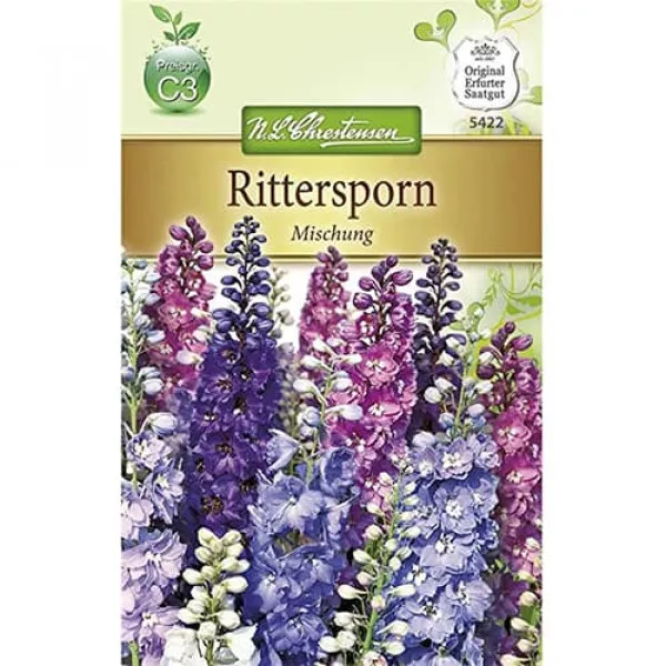 Semințe de nemțișor (Delphinium) Pacific, mix multicolor