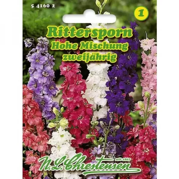 Semințe de nemțișor (Delphinium) gigant, mix multicolor