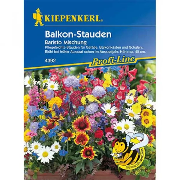 Semințe de flori perene pentru balcon Baristo, mix multicolor