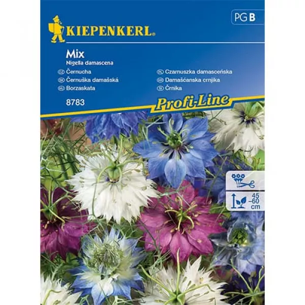 Semințe de negrilică (Nigella damascena) mix multicolor